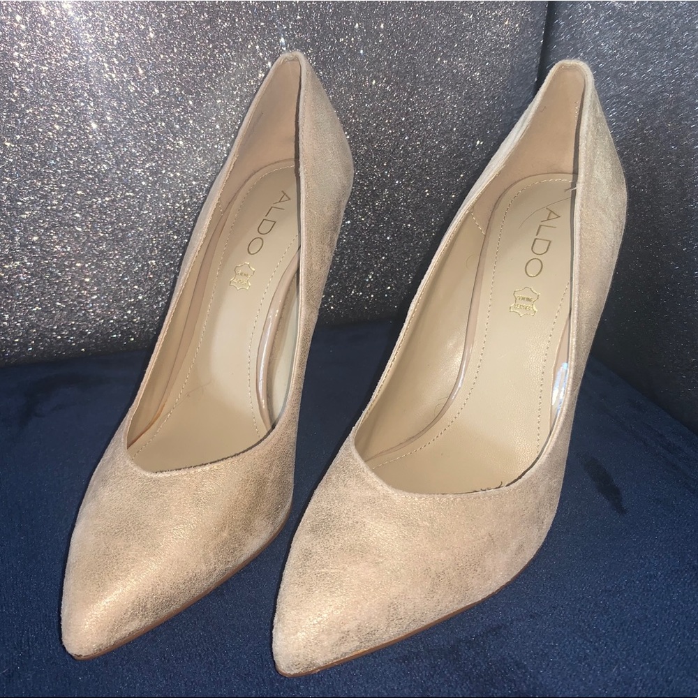 Shiny Gold High Heels